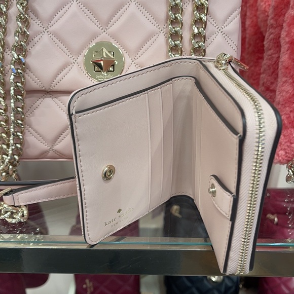 Kate Spade natalia small flap crossbody & SMALL ZIPAROUND WALLET - Picture 3 of 16